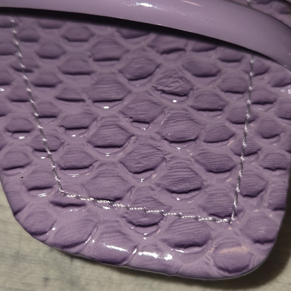 Schutz-Leather Heeled Sandals 'Lover Mid' In Orchid-Size 6.5 - Picture 15 of 17
